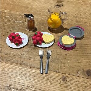 American Girl Heart Shaped Waffle Making Set